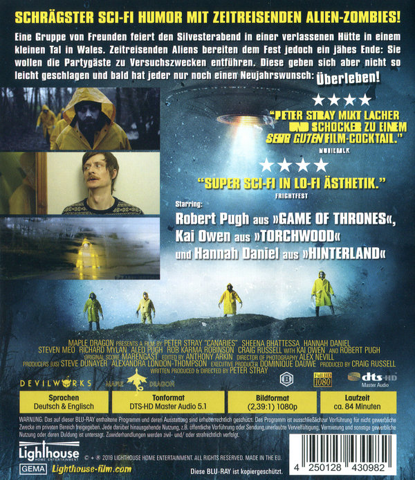 Canaries - Kidnapped Into Space (blu-ray)