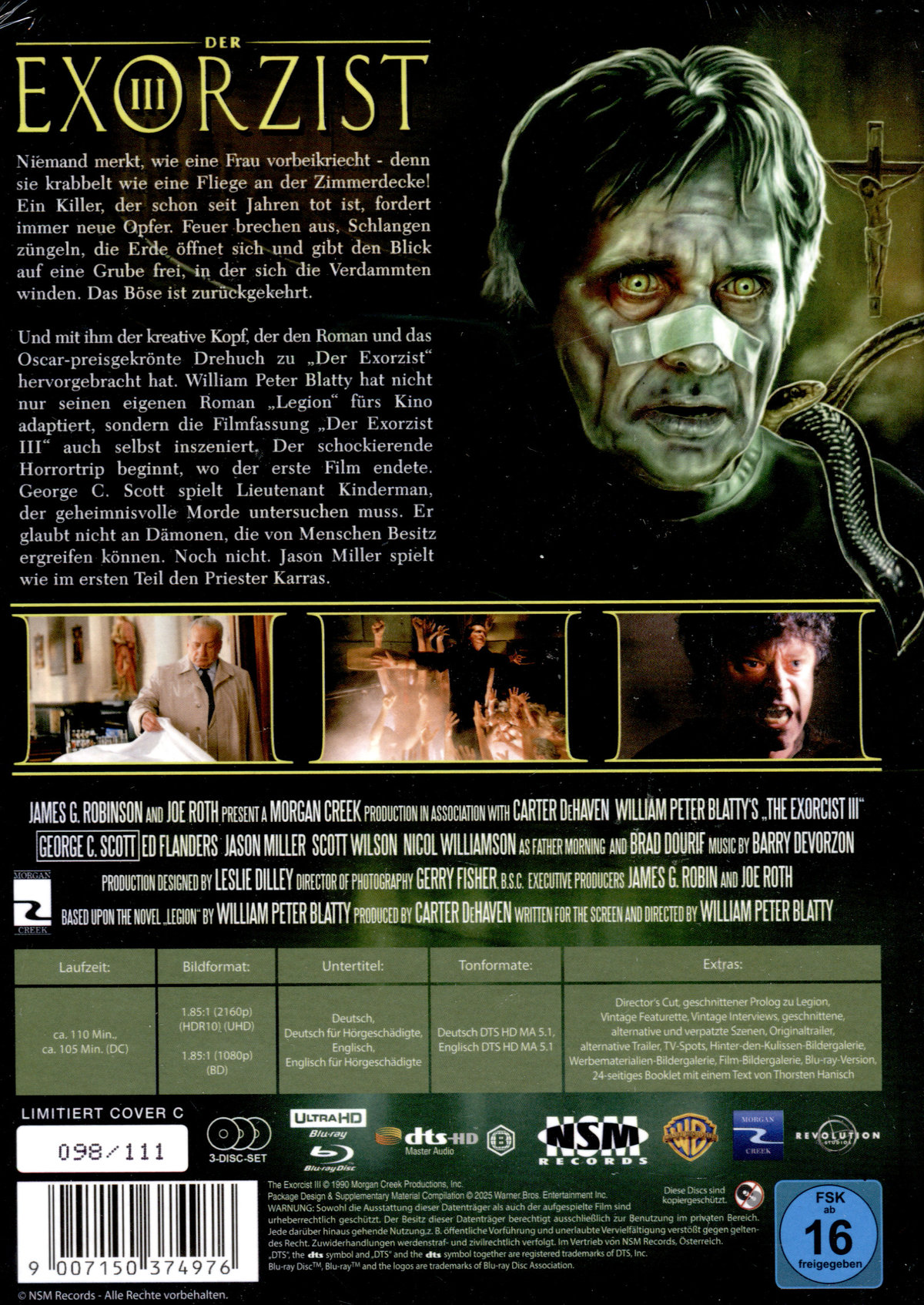 Der Exorzist 3 - Uncut Mediabook Edition  (4K Ultra HD+blu-ray) (C)
