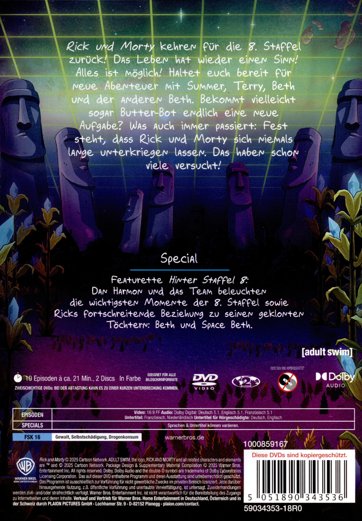 Rick and Morty: Die komplette 8. Staffel  (DVD)