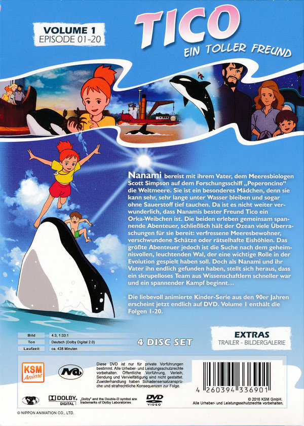 Tico - Ein toller Freund - Volume 1/Episode 01-20  [4 DVDs]  (DVD)
