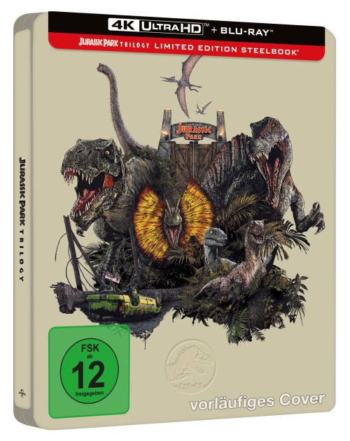Jurassic Park Trilogie - Limited Steelbook Edition  (4K Ultra HD+blu-ray)