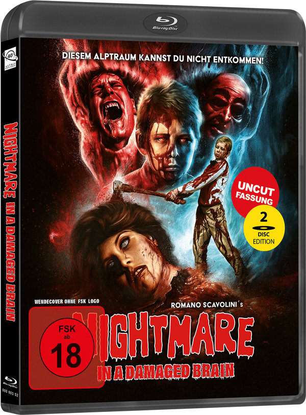 Nightmare in a Damaged Brain - Limited Edition - Uncut - Schwarze Box - Cover 1  (Blu-ray+DVD)