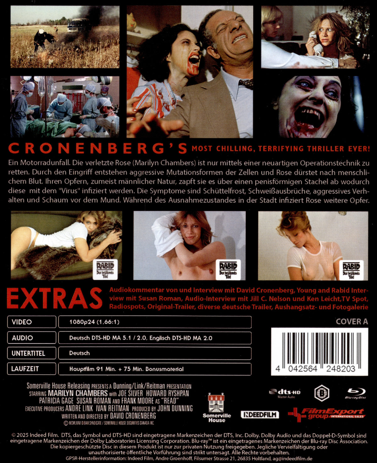 David Cronenberg's Rabid (uncut) - Cover A (Blu-ray + DVD)