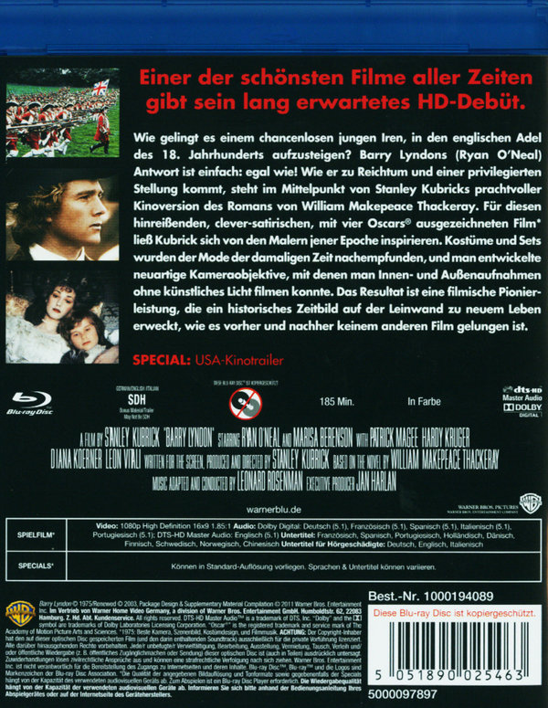 Barry Lyndon (blu-ray)