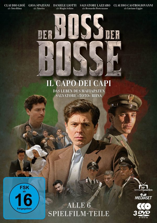 Der Boss der Bosse (Il Capo dei Capi) - Das Leben des Mafiapaten Salvatore „Toto“ Riina (Alle 6 Teile)  [3 DVDs]  (DVD)