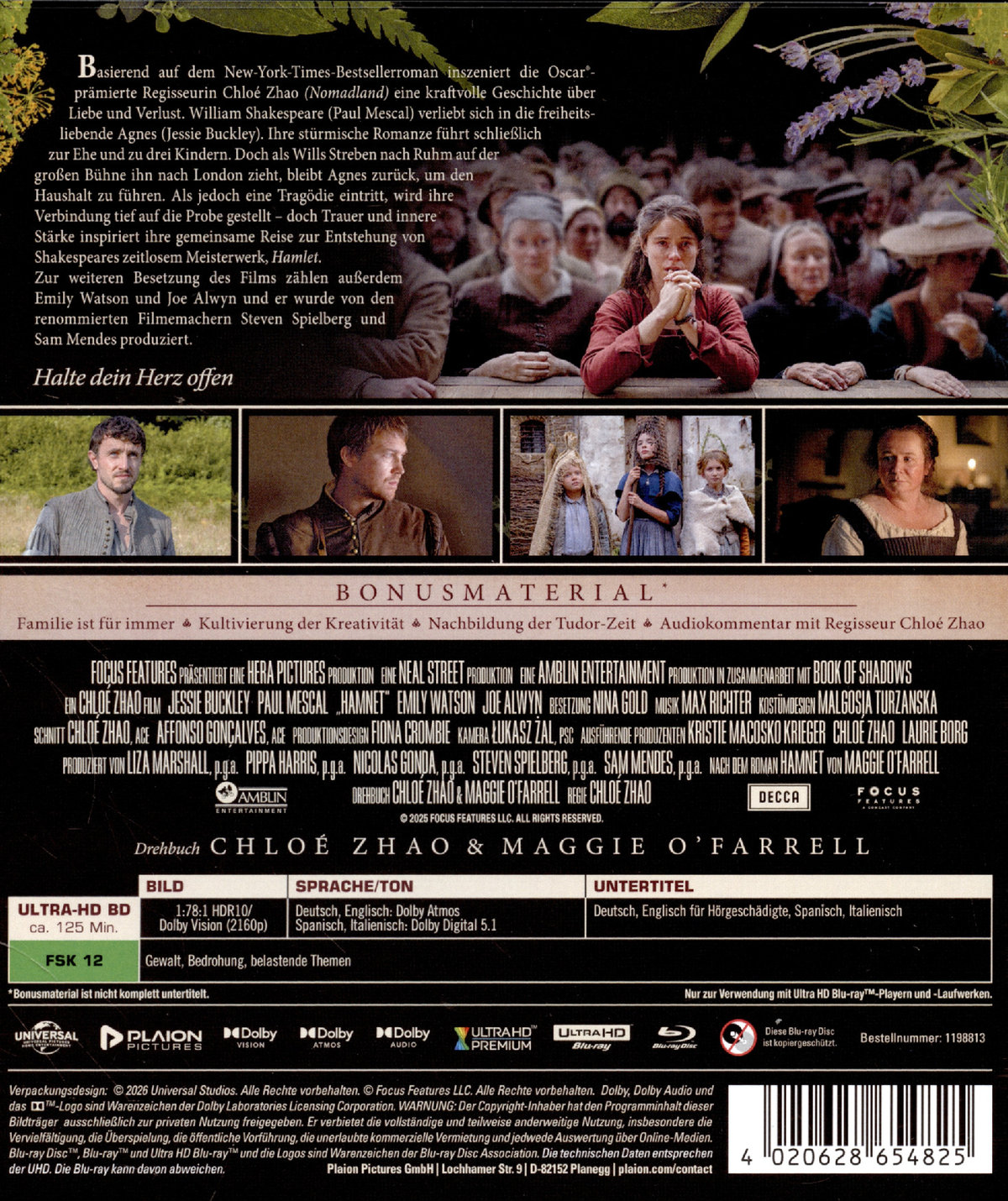 Hamnet  (4K Ultra HD) (+ Blu-ray)