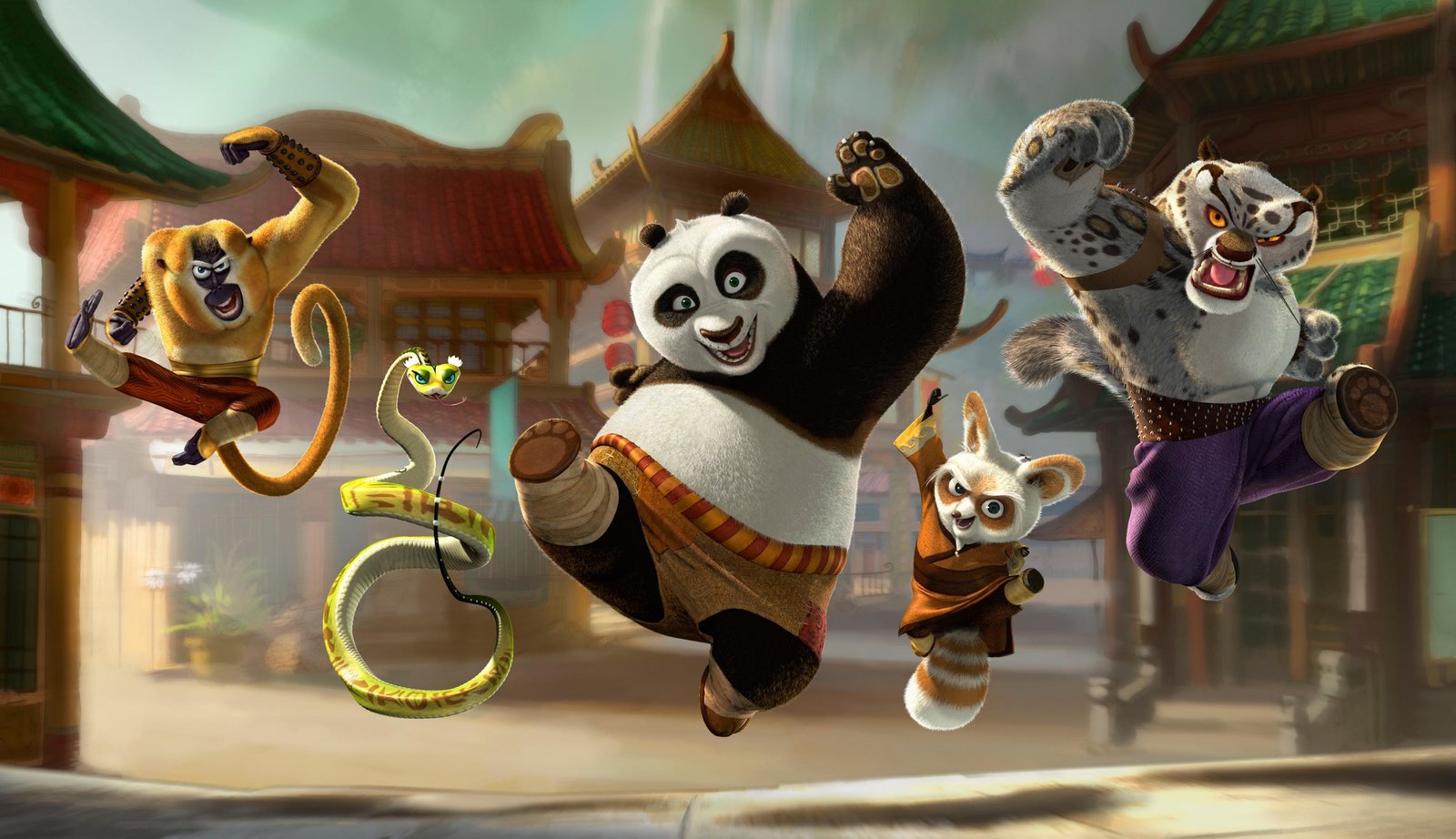 Kung Fu Panda - 1-4 Collection  [4 DVDs]  (DVD)