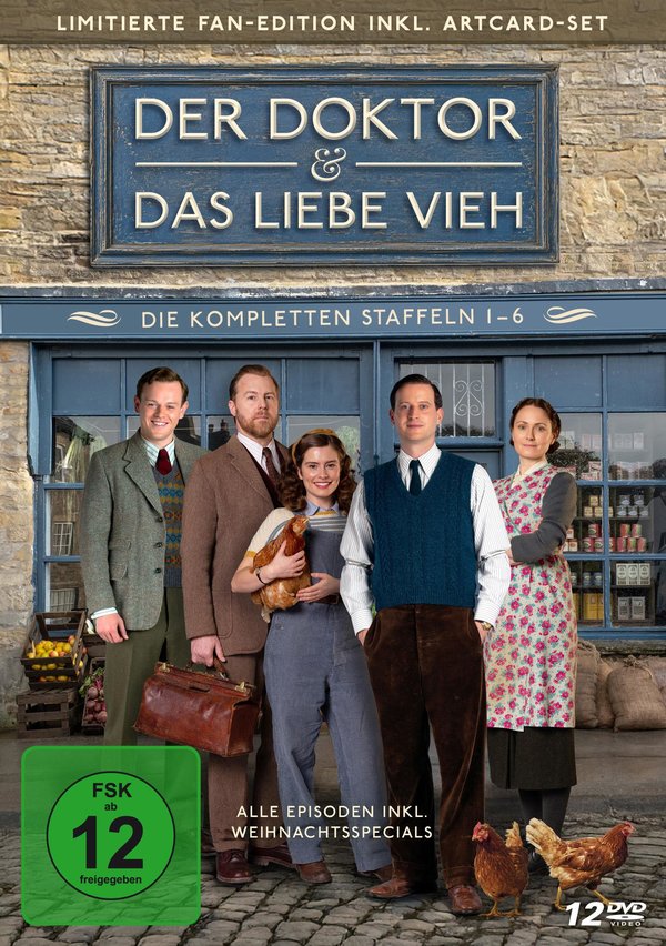 Der Doktor und das liebe Vieh - Die kompletten Staffeln 1-6 LTD. - Die limitierte Fan-Edition inkl. Artcard-Set  [12 DVDs]  (DVD)