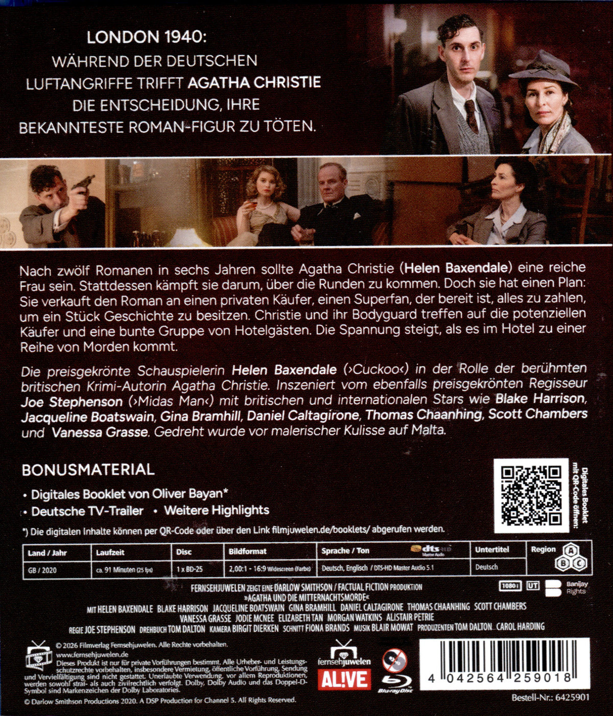 Agatha und die Mitternachtsmorde (Agatha Christie and the Midnight Murders)  (Blu-ray Disc)