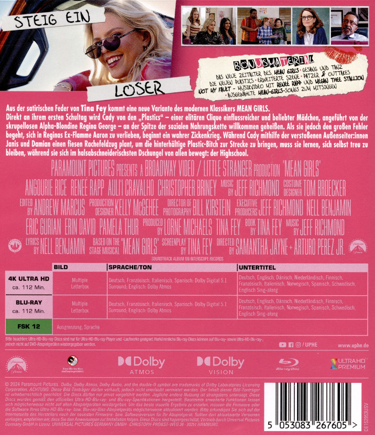 Mean Girls - Der Girls Club  (4K Ultra HD) (+ Blu-ray)