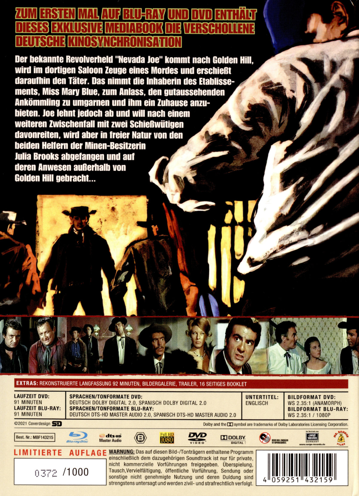 Nevada Joe - Uncut Mediabook Edition (DVD+blu-ray) (B)