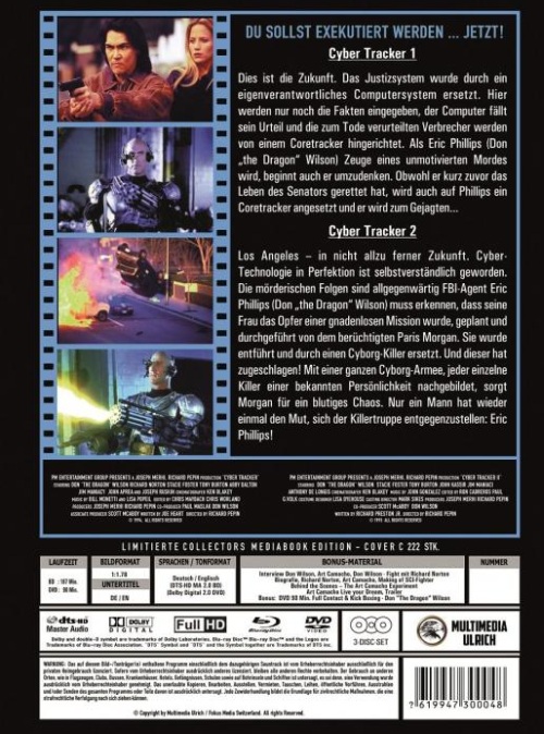 Cyber Tracker 1+2 - Uncut Mediabook Edition  (blu-ray)