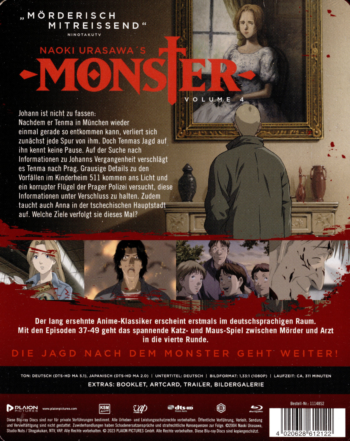 MONSTER - Volume 4 (Ep. 37-49) - Steelbook  [2 BRs]  (Blu-ray Disc)