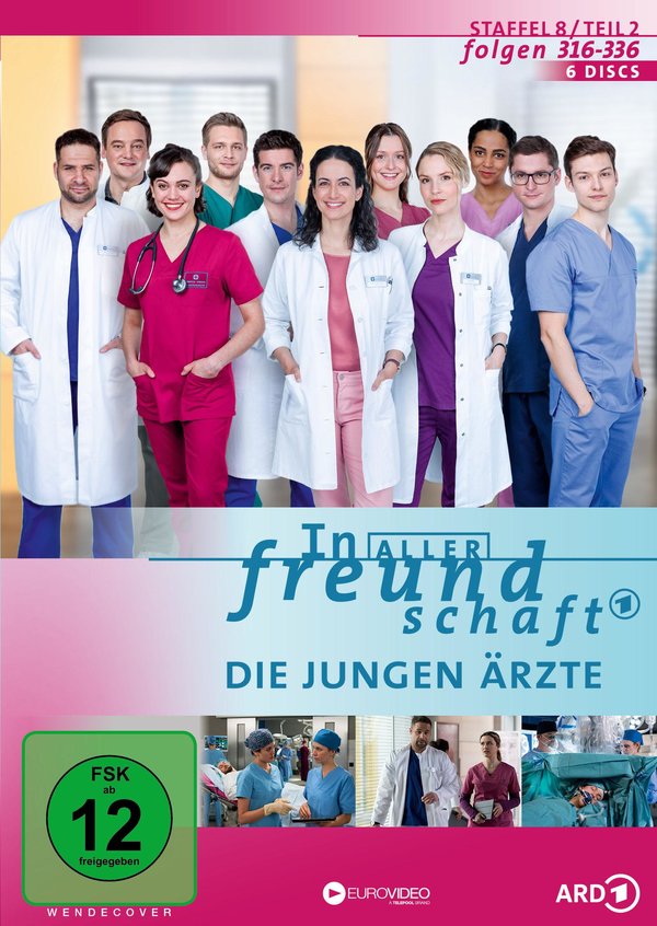 In aller Freundschaft - Die jungen Ärzte, Staffel 8, Teil 2 (Folgen 316-336)  [6 DVDs]  (DVD)