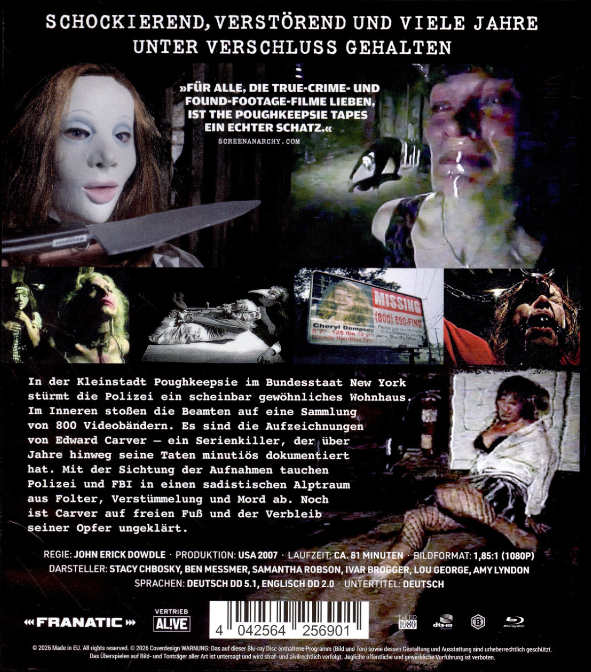The Poughkeepsie Tapes - Uncut Edition  (blu-ray)