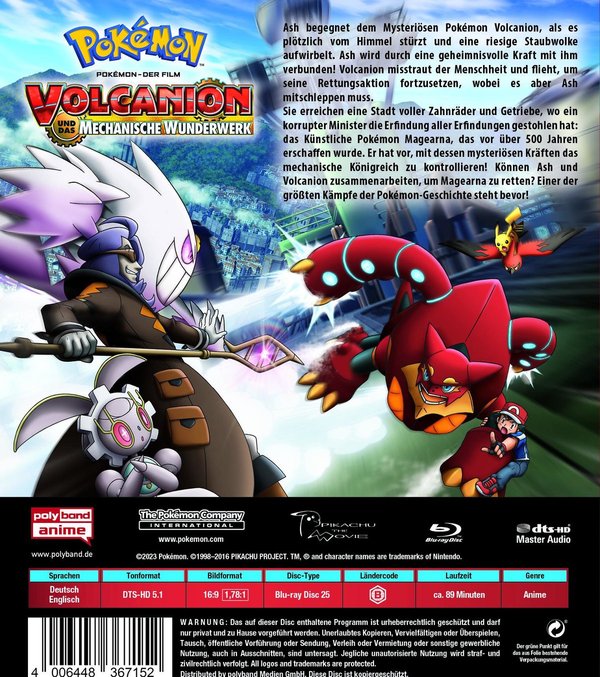 Pokemon - Der Film: Volcanion und das mechanische Wunderwerk  (Blu-ray Disc)