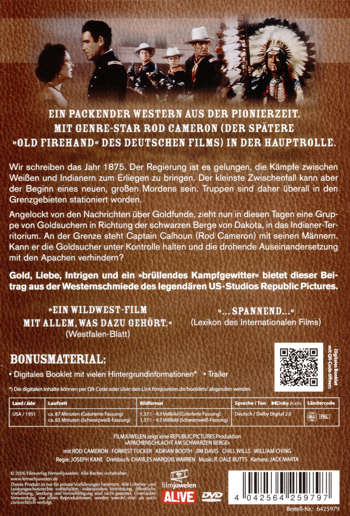 Apachenschlacht am Schwarzen Berge (Oh Susanna) (Neuauflage)  (DVD)