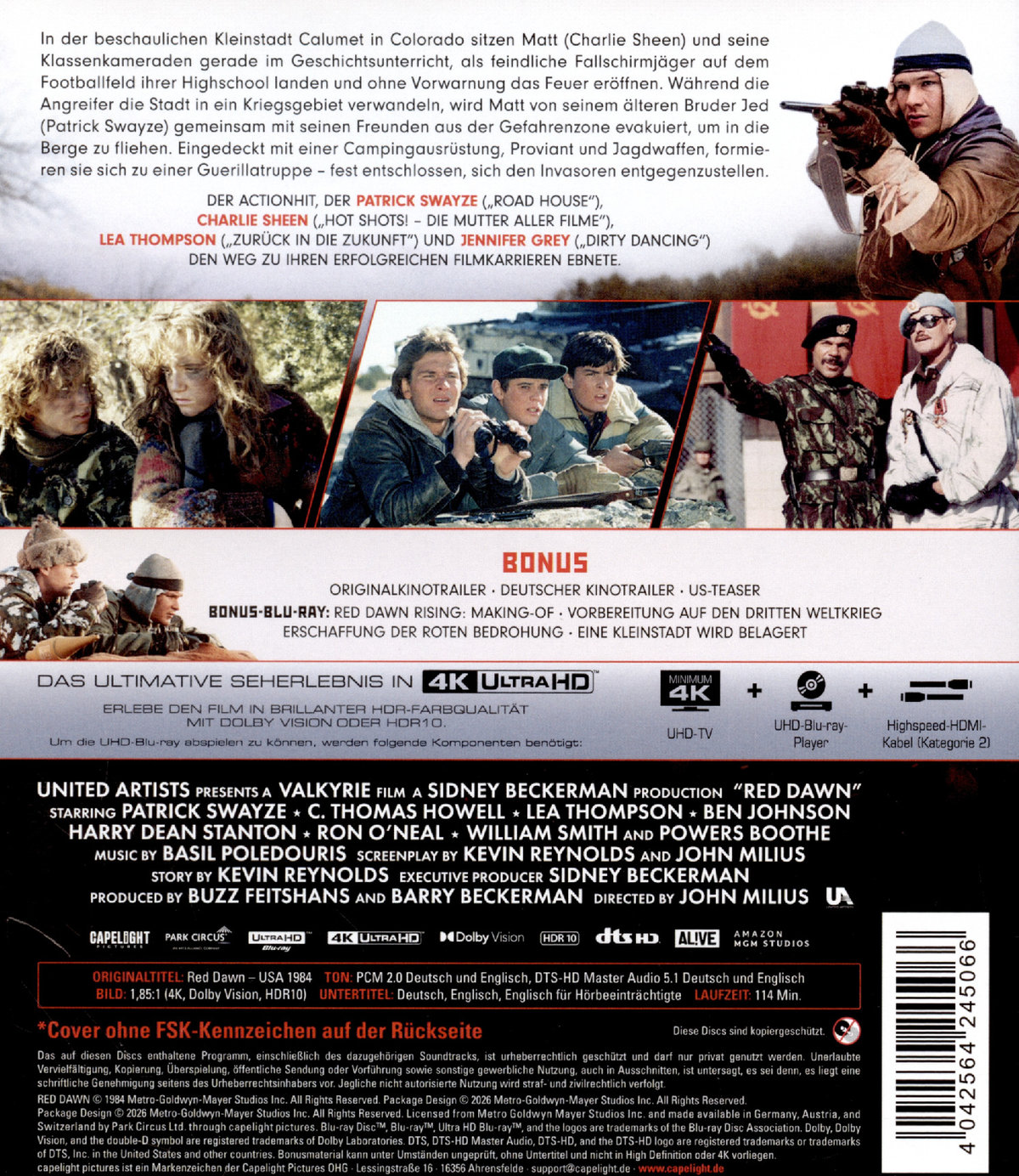 Red Dawn (Die rote Flut) - 2-Disc Edition ( (4K Ultra HD+blu-ray)