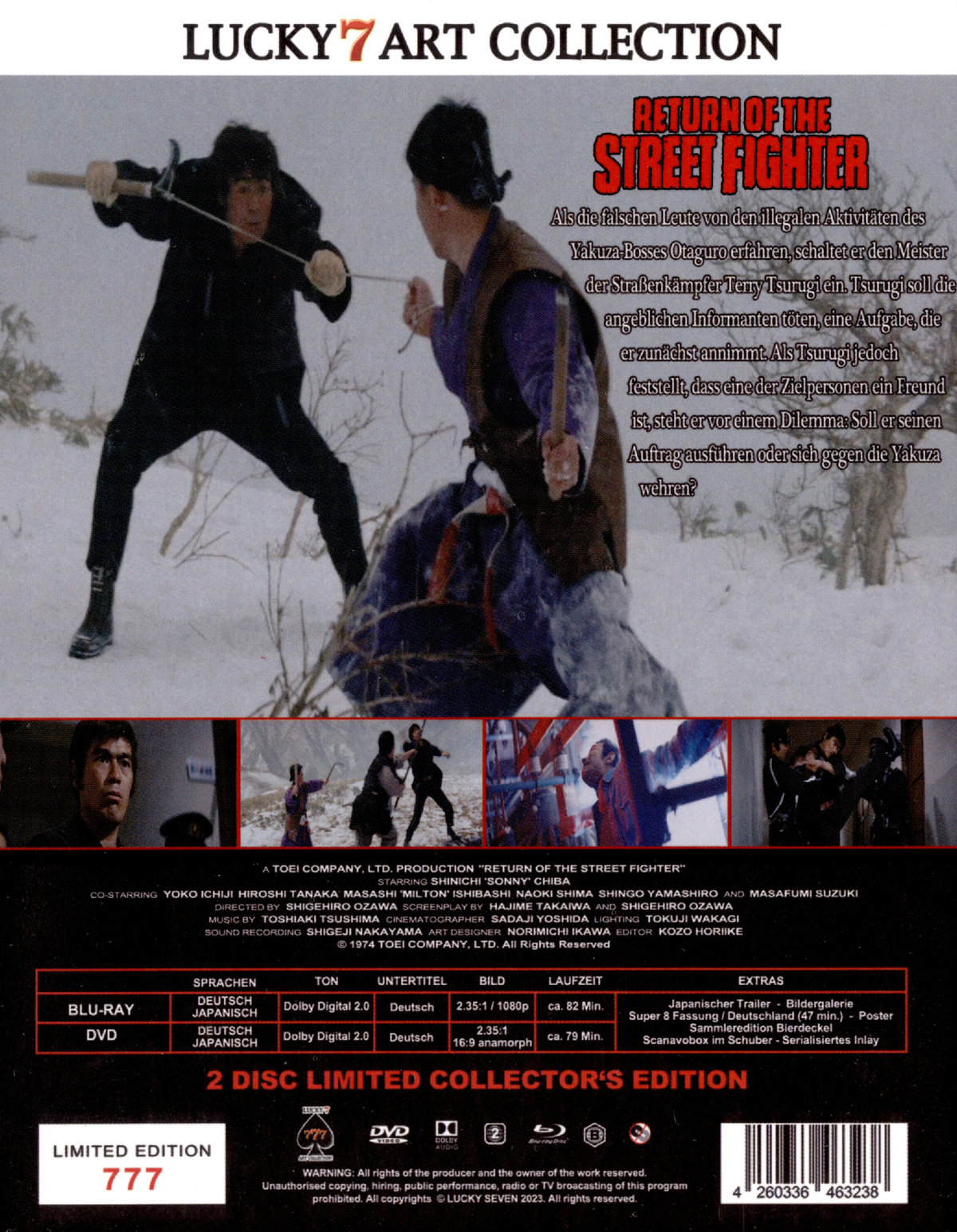 Return of the Street Fighter - Der Unerbittliche Vollstrecker - Sonny Chiba - Uncut Edition (blu-ray)