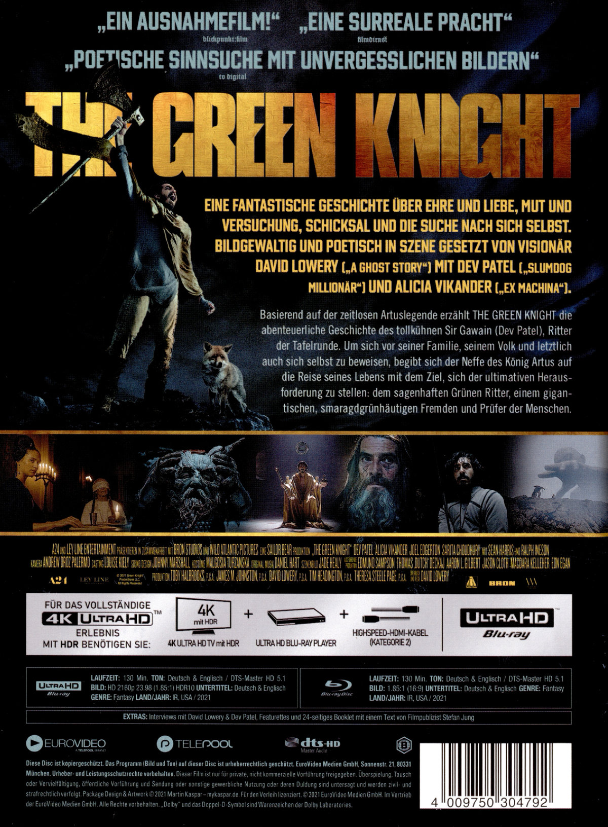 Green Knight, The - Limited Mediabook Edition (4K Ultra HD+blu-ray)