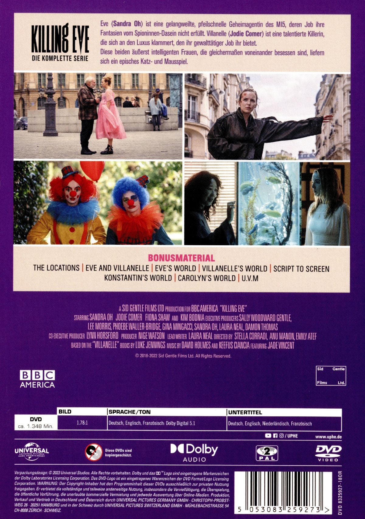 Killing Eve - Die komplette Serie  [8 DVDs]  (DVD)