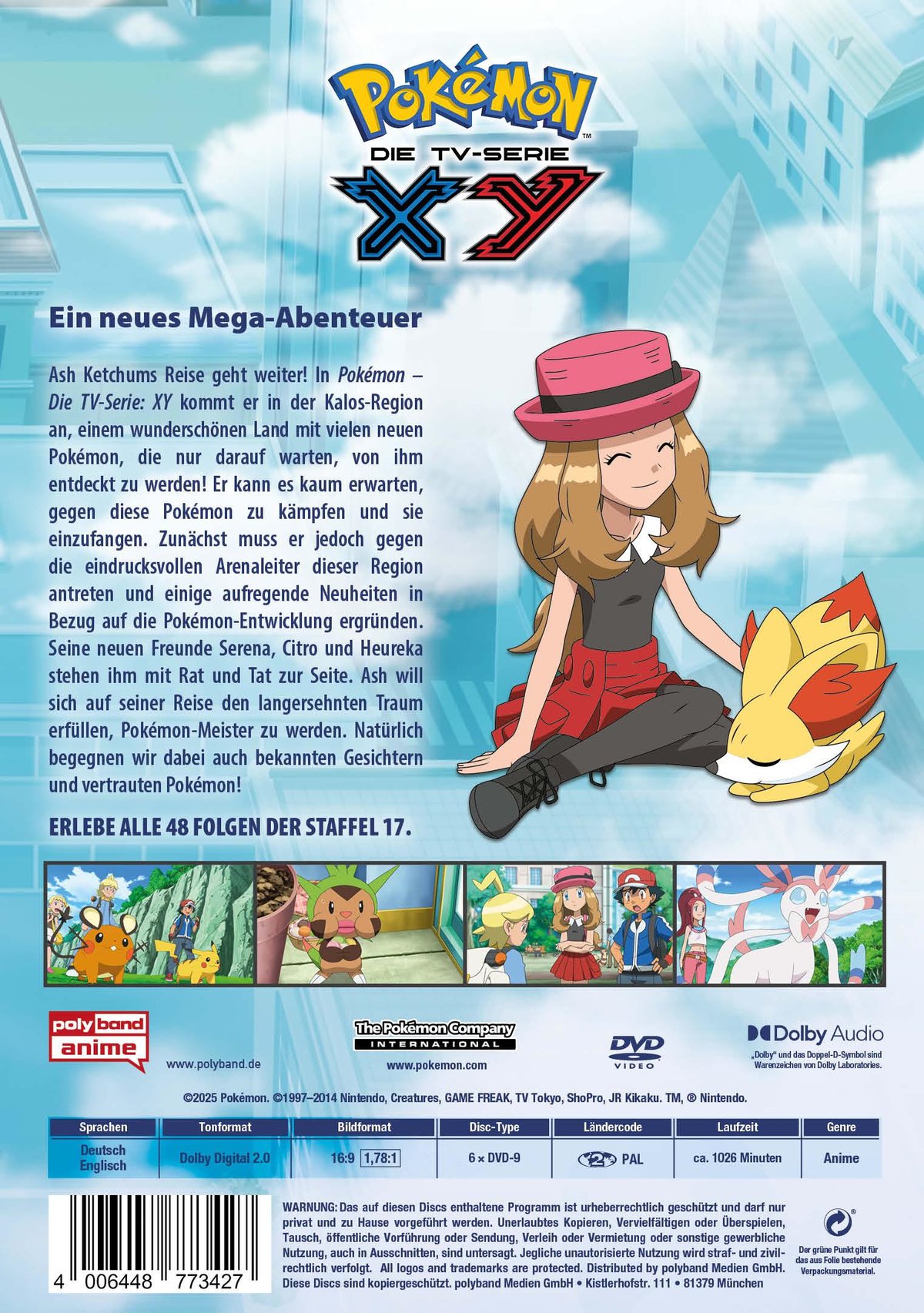 Pokémon - Die TV-Serie: XY - Staffel 17  [6 DVDs]  (DVD)