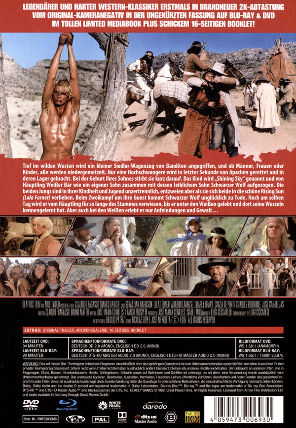 Weiße Apache, Der - Die Rache des Halbbluts - Uncut Mediabook Edition (DVD+blu-ray)