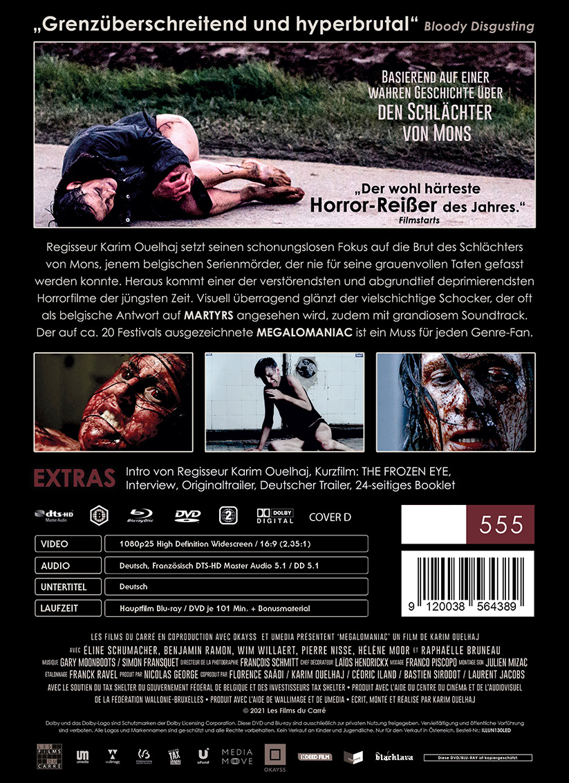 Megalomaniac - Uncut Mediabook Edition  (DVD+blu-ray) (D)