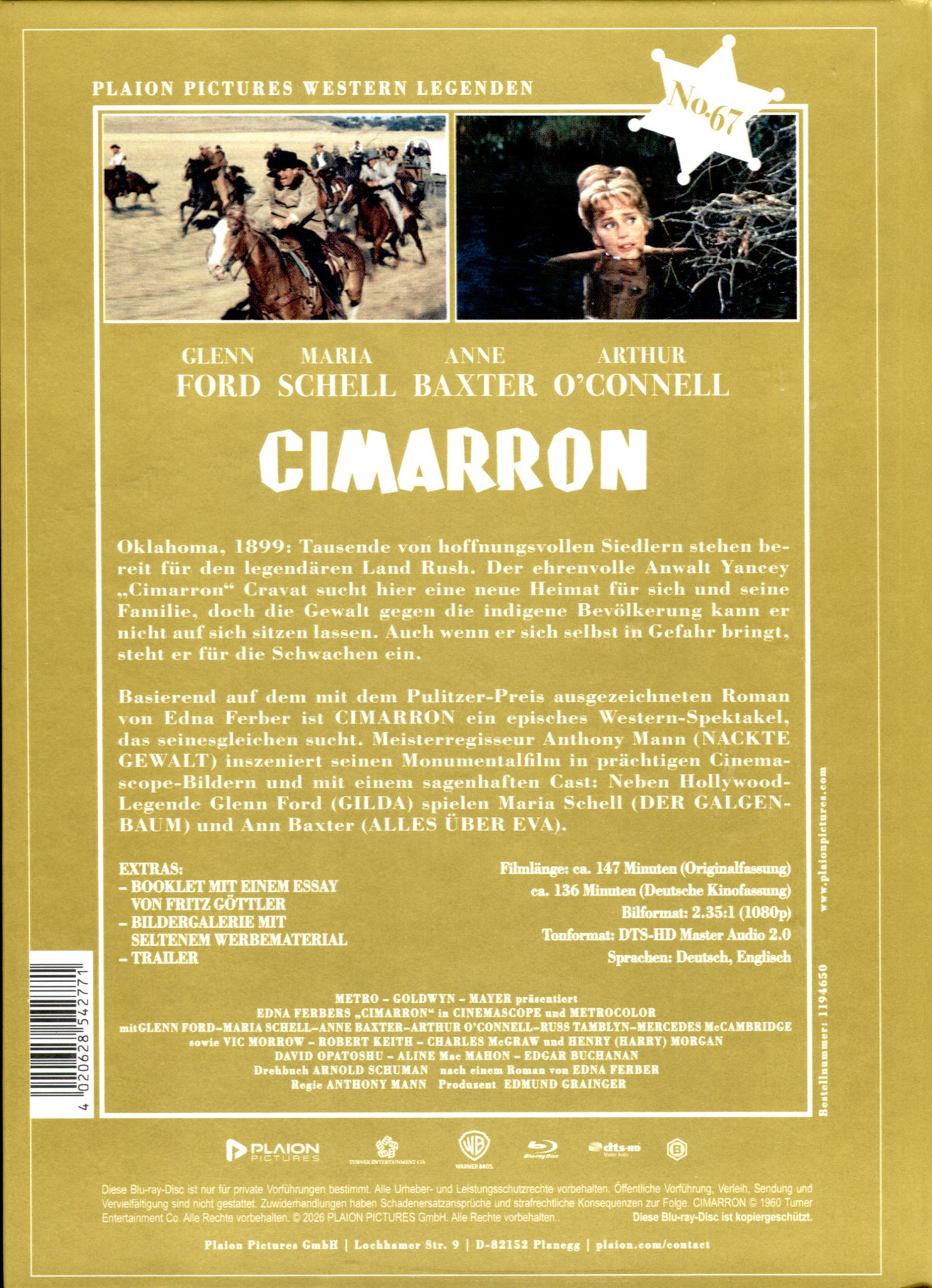 Cimarron (Edition Western-Legenden #67)  (Blu-ray Disc)