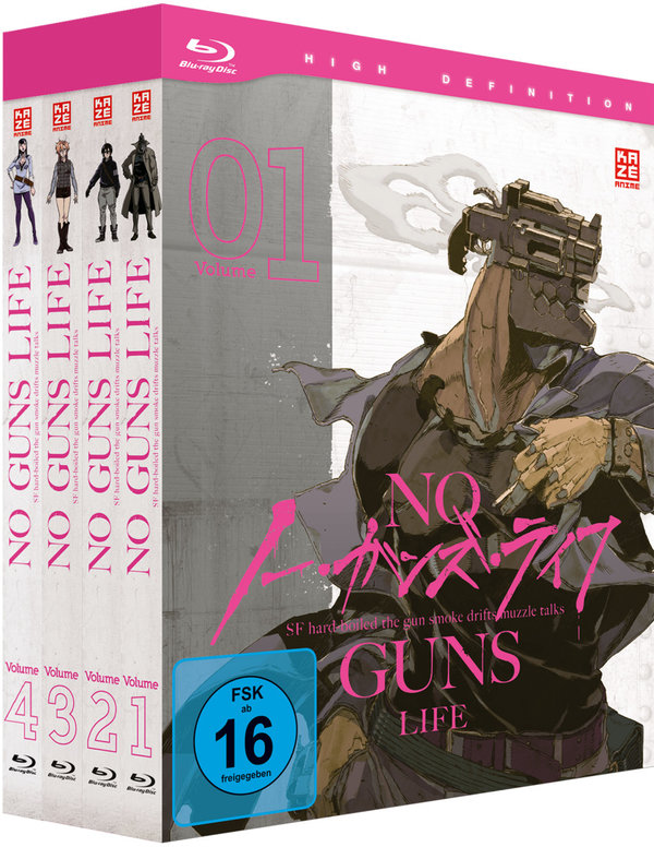 No Guns Life - Gesamtausgabe - Bundle Vol.1-4  [4 BRs]  (Blu-ray Disc)