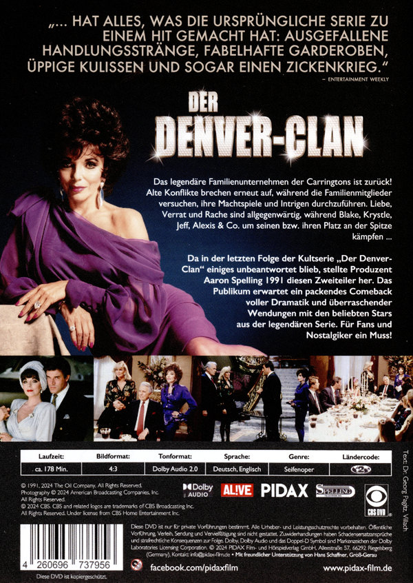 Der Denver Clan - Die Entscheidung (Dynasty: The Reunion) / Das große 2-teilige Finale der Kultserie (Pidax Serien-Klassiker)  (DVD)
