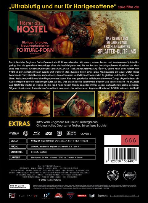 Man Eater – Der Menschenfresser ist zurück - Uncut Mediabook Edition  (DVD+blu-ray) (E)
