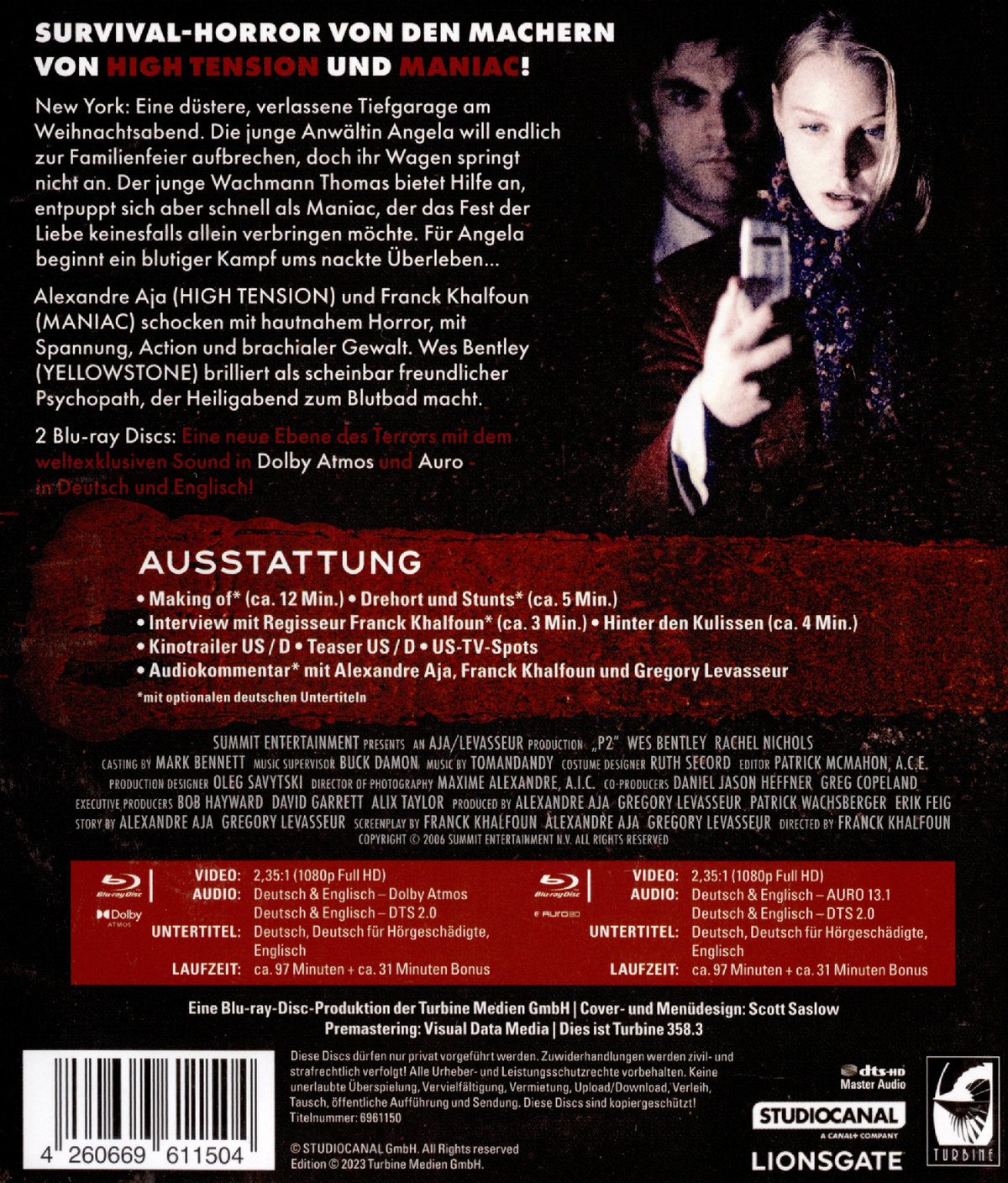 P2 - Schreie im Parkhaus - Special Edition (blu-ray)