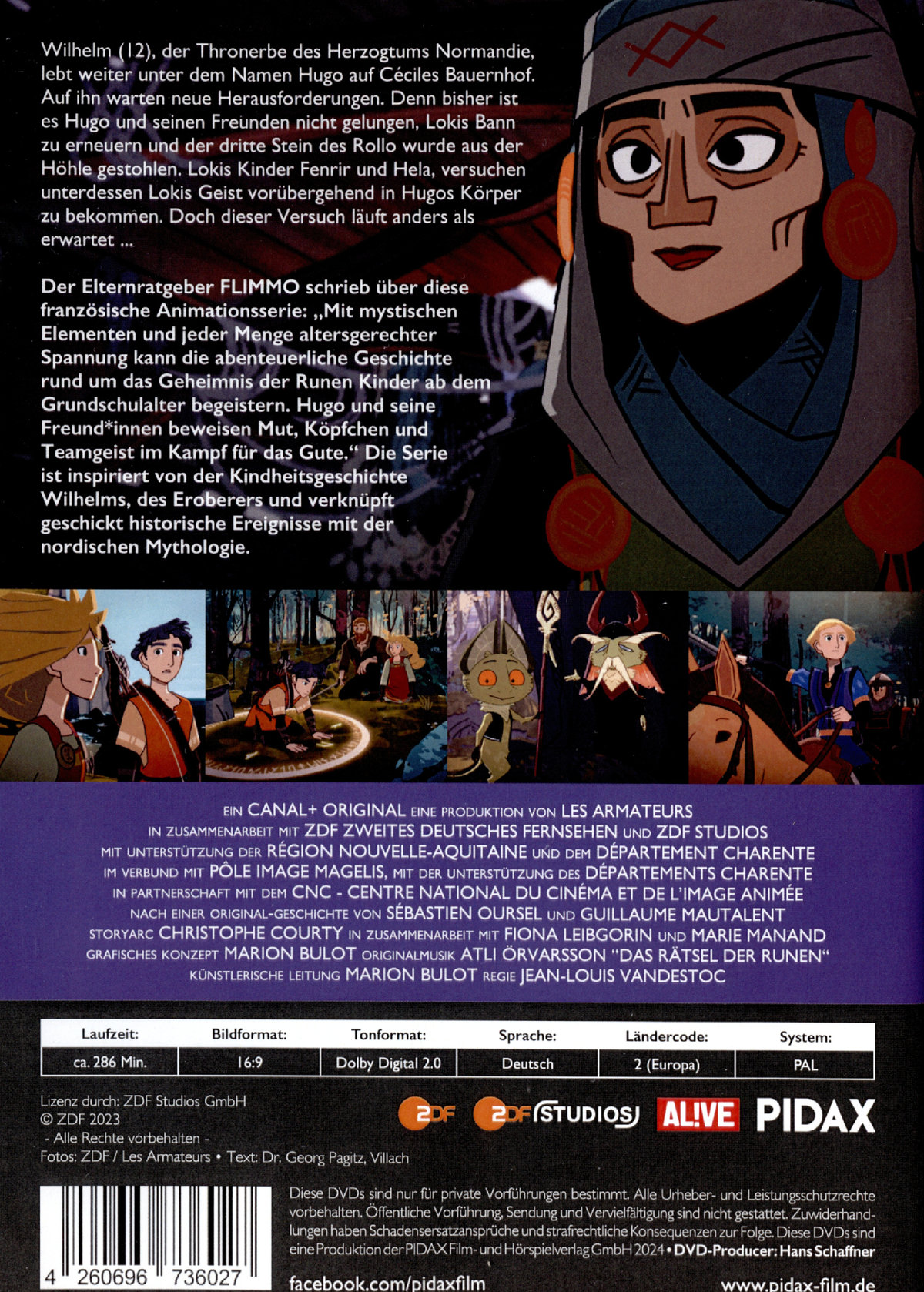 Das Rätsel der Runen, Vol. 2 / Weitere 13 Folgen der Fantasy-Zeichentrickserie von den Machern von DAS GEHEIMNIS VON KELLS (Pidax Animation)  [2 DVDs]  (DVD)