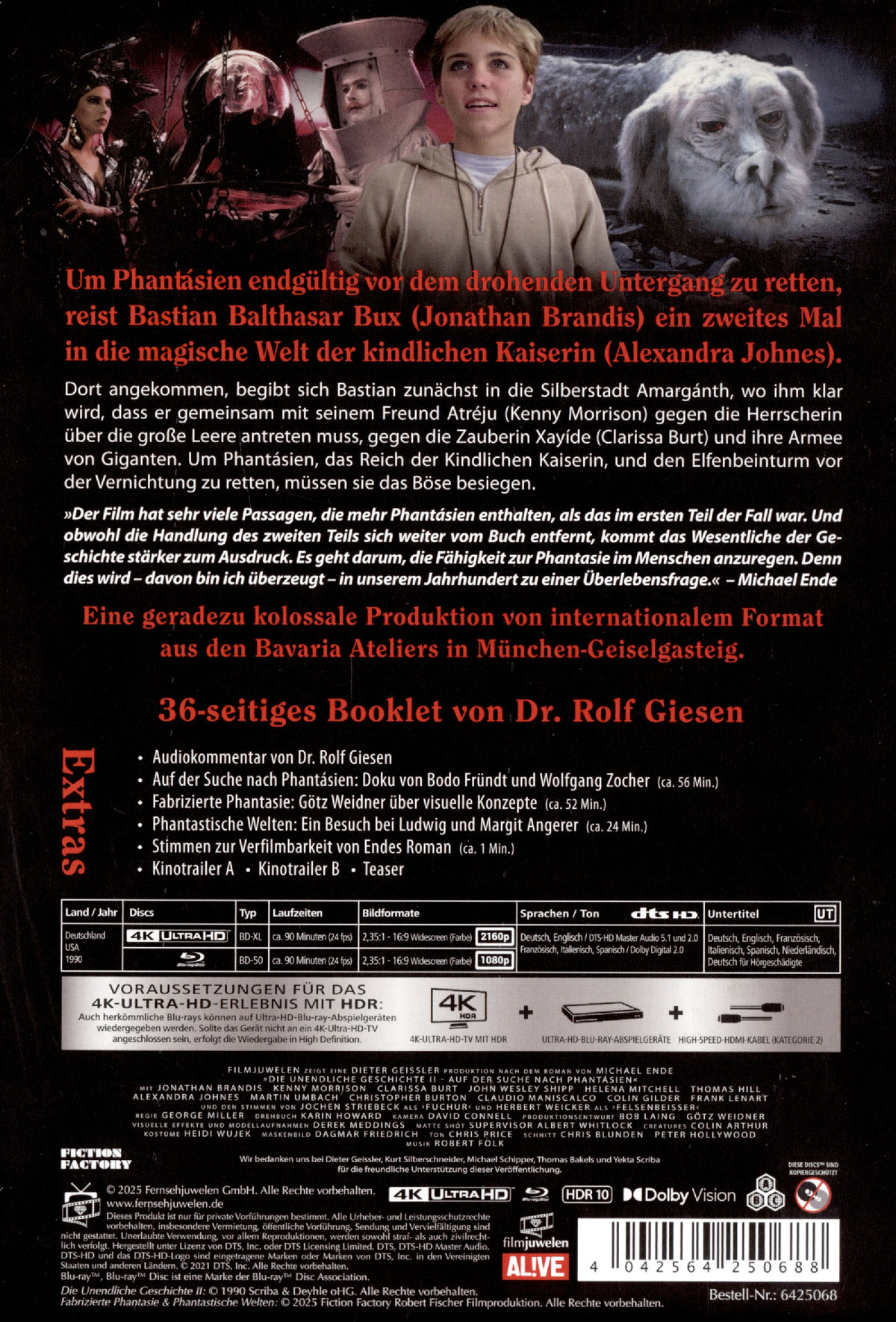 Die unendliche Geschichte II - Auf der Suche nach Phantasien - Limited Mediabook Edition  (4K Ultra HD+blu-ray)