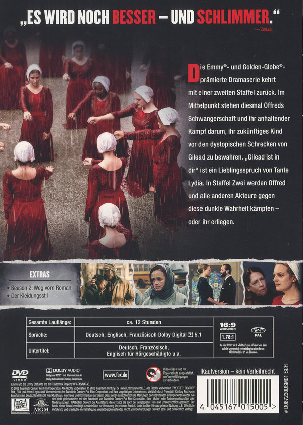 The Handmaid's Tale - Season 2  [5 DVDs]  (DVD)