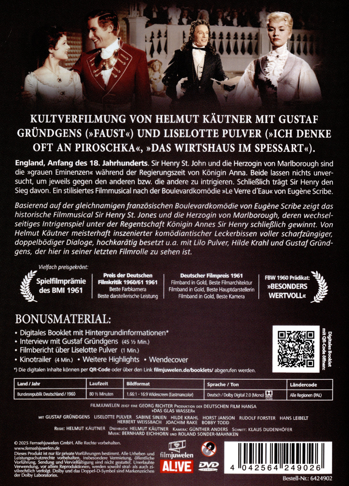 Das Glas Wasser (Neuauflage)  (DVD)