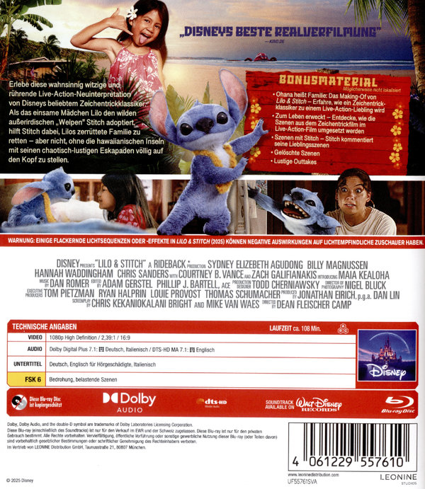 Lilo & Stitch  (Blu-ray Disc)