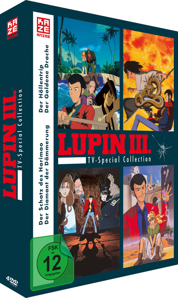 Lupin the Third - TV Special Collection (4 TV Specials)  [4 DVDs]  (DVD)