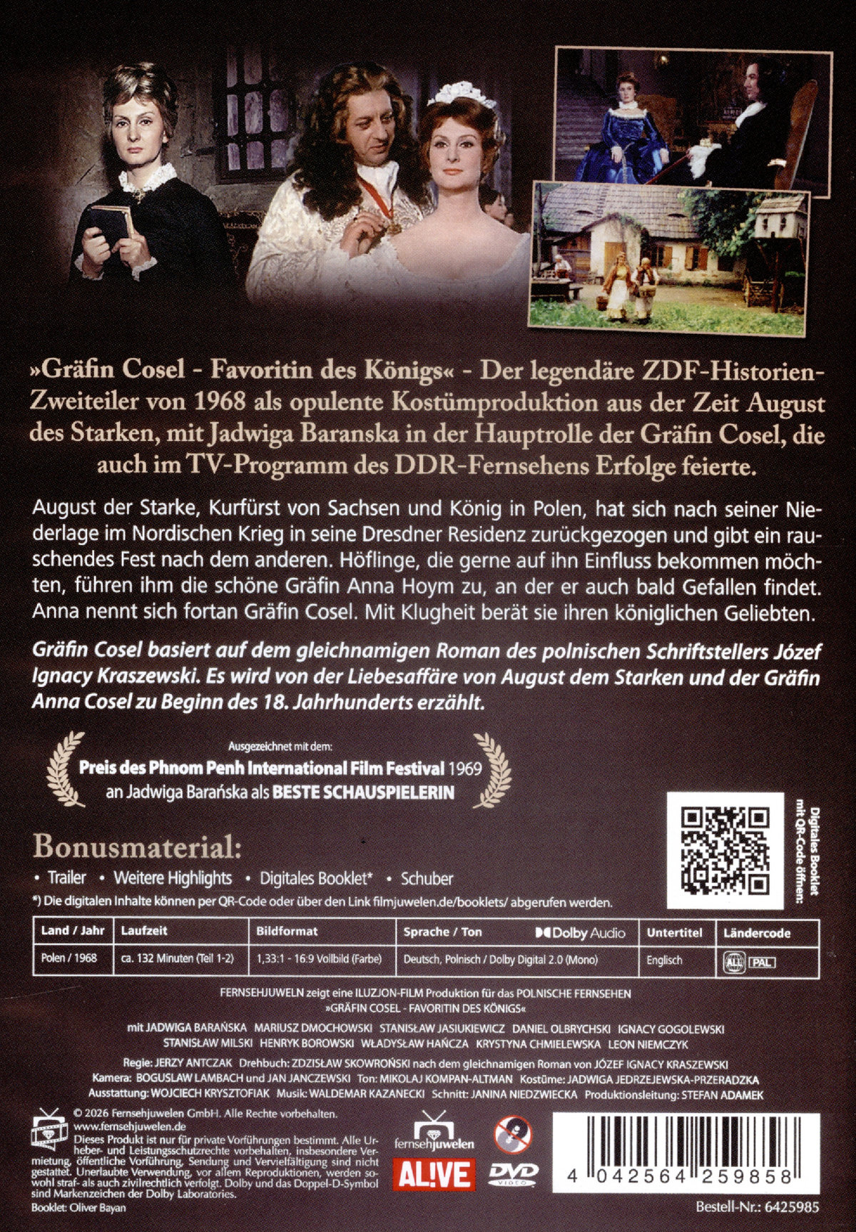 Gräfin Cosel - Der legendäre Historien-Zweiteiler (2 DVDs) (Neuauflage)  (DVD)