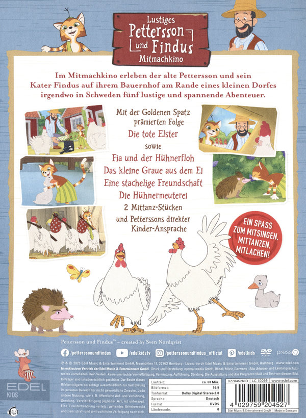 Pettersson und Findus - Das lustige Pettersson und Findus Mitmachkino  (DVD)