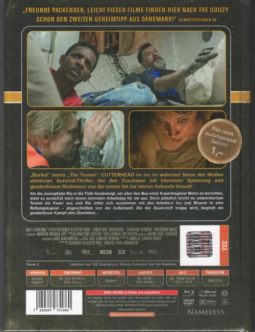 Cutterhead - Uncut Mediabook Edition  (DVD+blu-ray) (C)