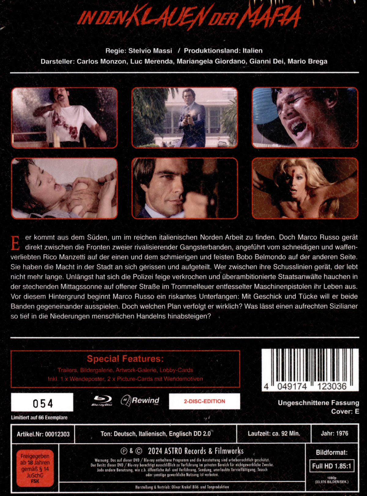 In den Klauen der Mafia - Uncut Mediabook Edition  (DVD+blu-ray) (E)