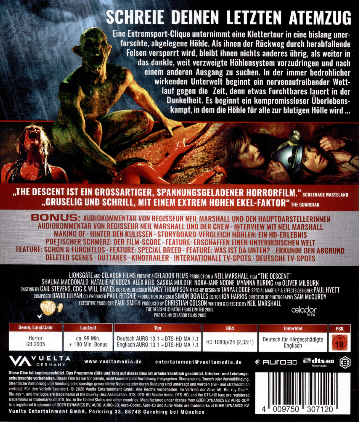 Descent, The - Abgrund des Grauens - Uncut Edition (blu-ray)