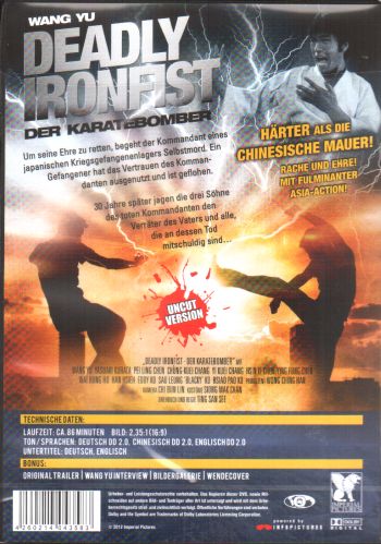 Deadly Ironfist - Der Karatebomber