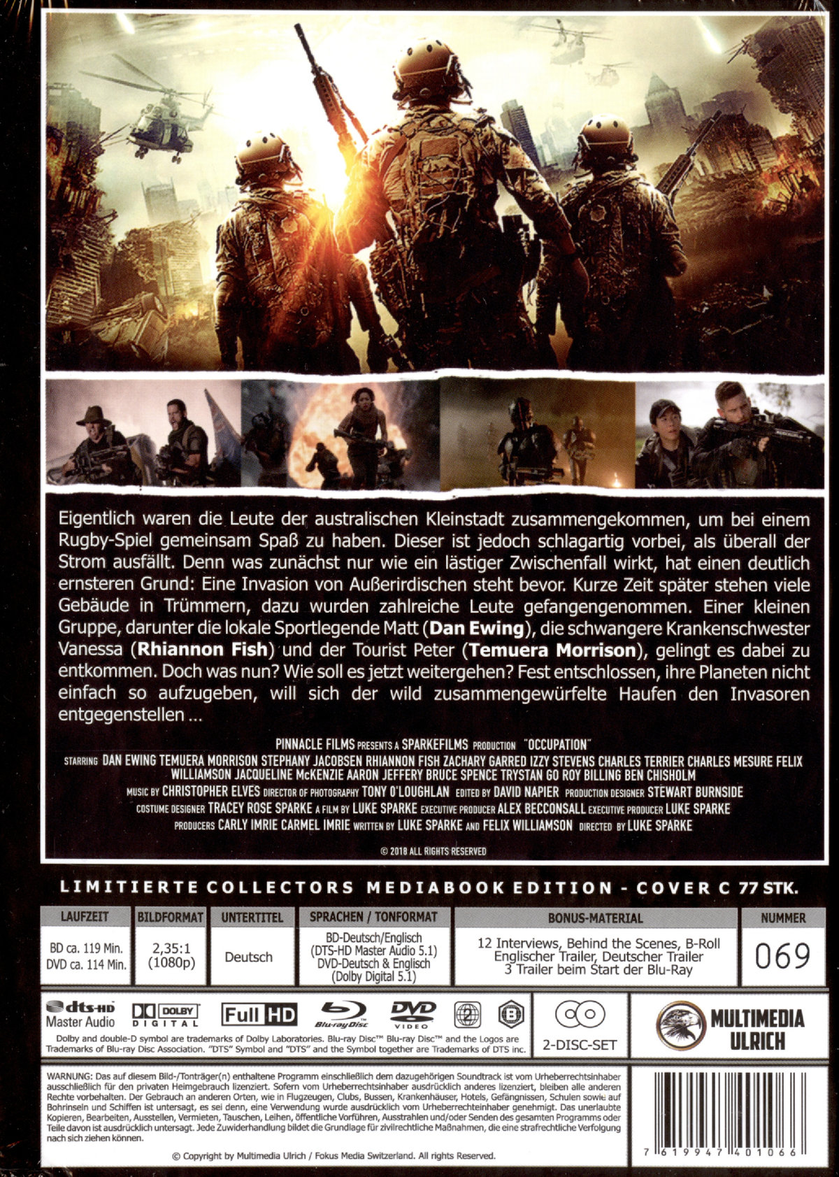 Occupation - Uncut Mediabook Edition  (DVD+blu-ray) (C)