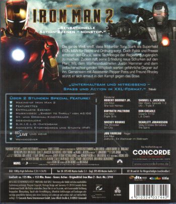 Iron Man 2 (blu-ray)