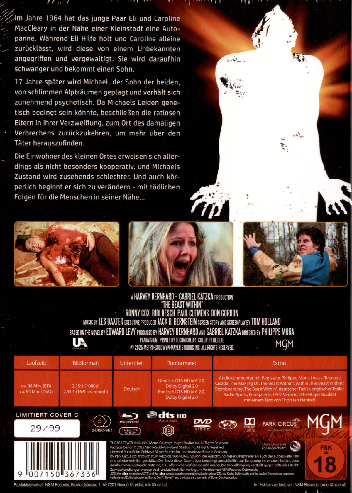 Beast Within, The - Das Engelsgesicht - Uncut Mediabook Edition (DVD+blu-ray) (C)