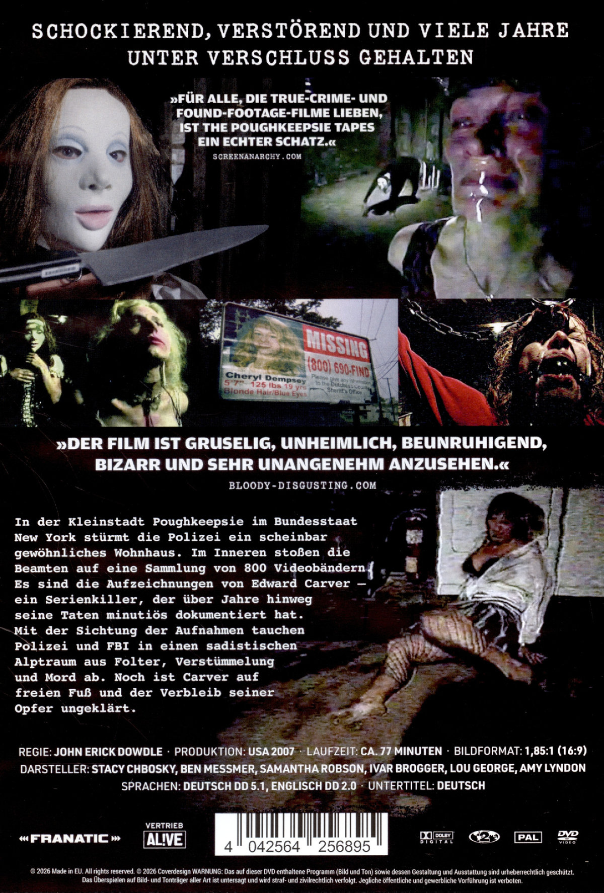 The Poughkeepsie Tapes - Uncut Edition  (DVD)