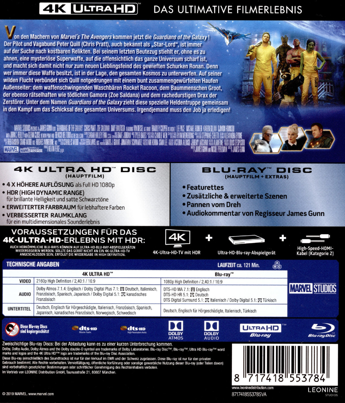 Guardians of the Galaxy (4K Ultra HD)